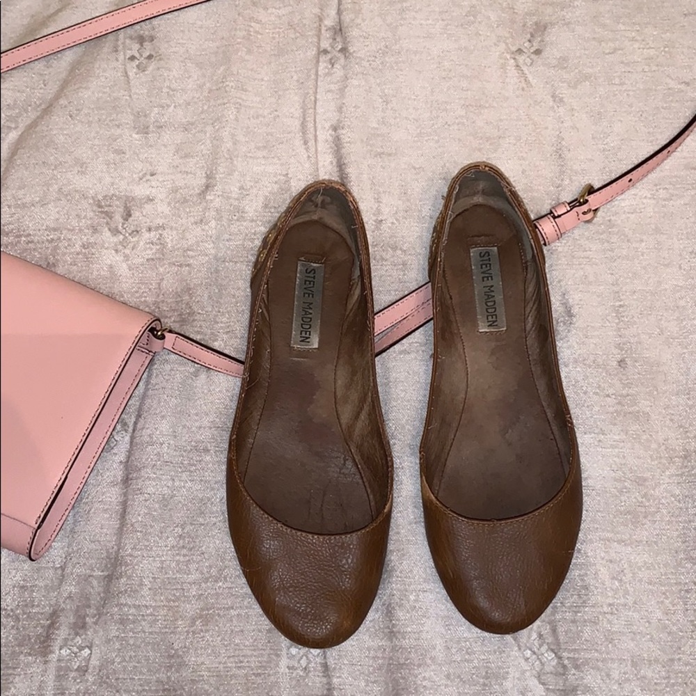 ❤️Steve Madden Brown Ballet Flats